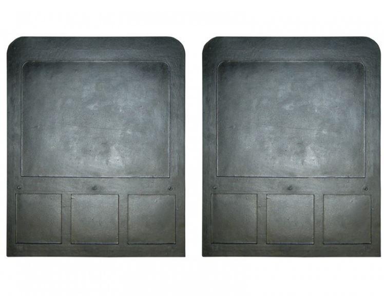 GO IND 70764 Mud Flap; Direct Fit 19 Inch x 24 Inch; Set Of 2; Flat; Without Logo; Black; Screw On