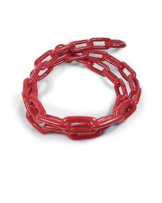 GREENFIELD 2116-RD VNYL CTD CHAIN 5/16X5 RED, Steel Chain; 1370 Pound Working Load Limit; 5/16 Inch Diameter x 5 Foot Length; Vinyl Coated; Red; Stainless Steel; Chain Only - High quality product image showing GREENFIELD 2116-RD VNYL CTD CHAIN 5/16X5 RED, Steel Chain; 1370 Pound Working Load Limit; 5/16 Inch Diameter x 5 Foot Length; Vinyl Coated; Red; Stainless Steel; Chain Only details and features