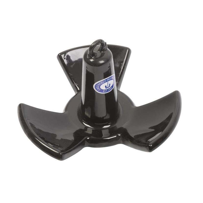 GREENFIELD 516B Vinyl Coated River Anchor - Black, 16 lb.