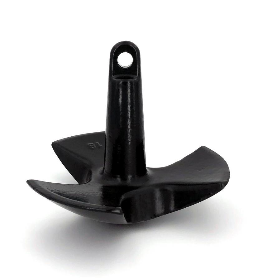 GREENFIELD 516EUPC 516B Vinyl Coated River Anchor - Black, 16 lb.
