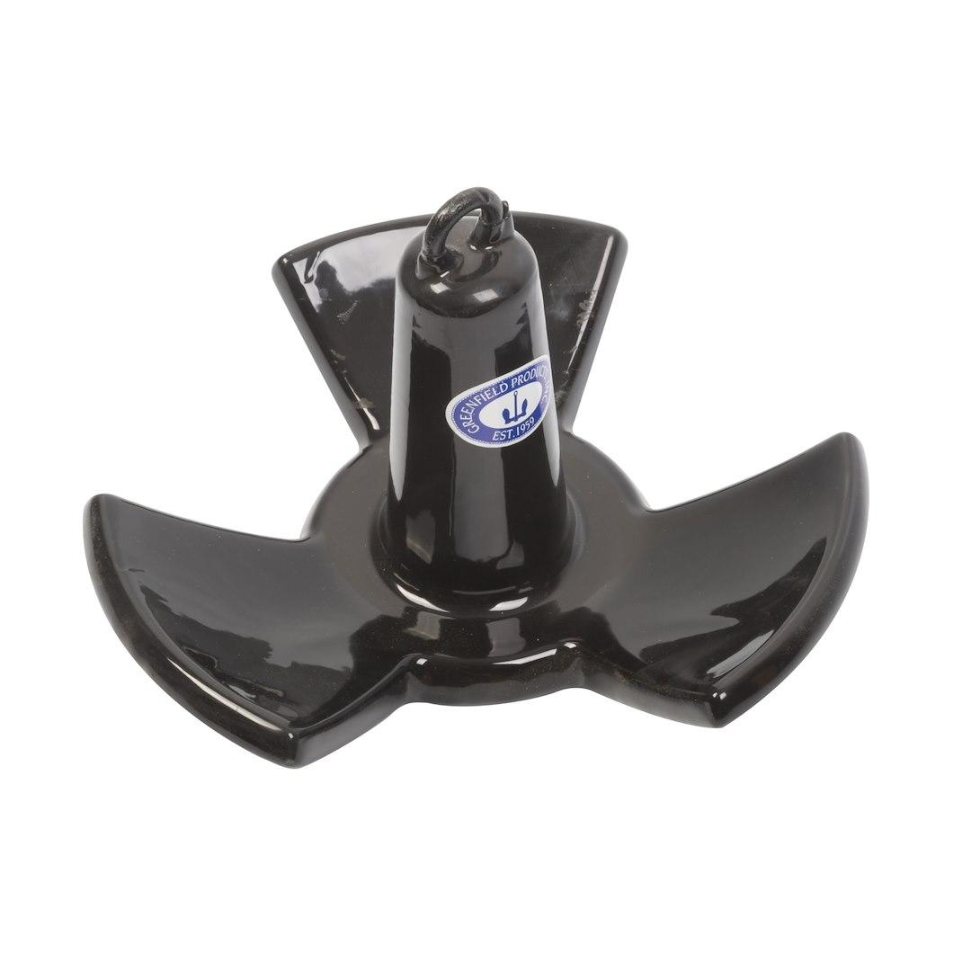 GREENFIELD 520B Vinyl Coated River Anchor - Black (19-20 lb.) - High quality product image showing GREENFIELD 520B Vinyl Coated River Anchor - Black (19-20 lb.) details and features