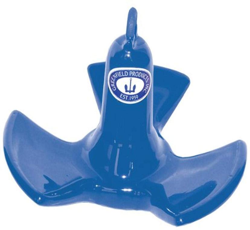 GREENFIELD 530-R Vinyl Coated River Anchor - Royal Blue, 30 lb., 8.75 INCH x 13.5 INCH