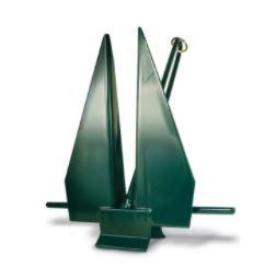 GREENFIELD 66911FG Boat Anchor; Traditional; Slip-Ring Fluke Style; Holds Up To 24 Feet Length Boat; 11 Pound; 16-1/4 Inch Length x 4-1/4 Inch Width x 23 Inch Height; PVC Coated; Forest Green; Cast Iron; Anchor Only - High quality product image showing GREENFIELD 66911FG Boat Anchor; Traditional; Slip-Ring Fluke Style; Holds Up To 24 Feet Length Boat; 11 Pound; 16-1/4 Inch Length x 4-1/4 Inch Width x 23 Inch Height; PVC Coated; Forest Green; Cast Iron; Anchor Only details and features