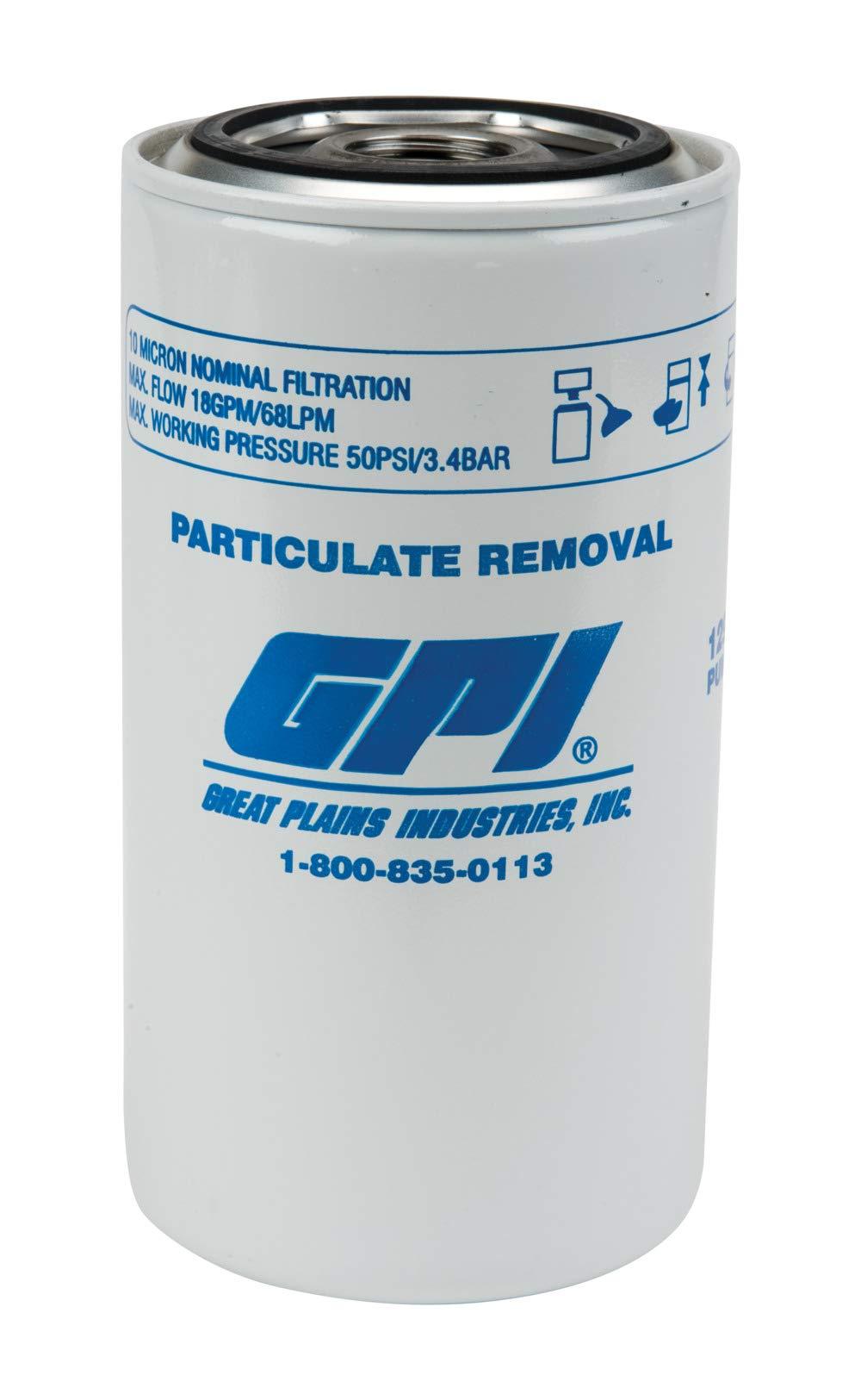 GPI 129300-01 Particulate Filter, 18 GPM (67L/min), 10 Micron, 1-12 UNF (Genuine Accessory - The Twister Group product