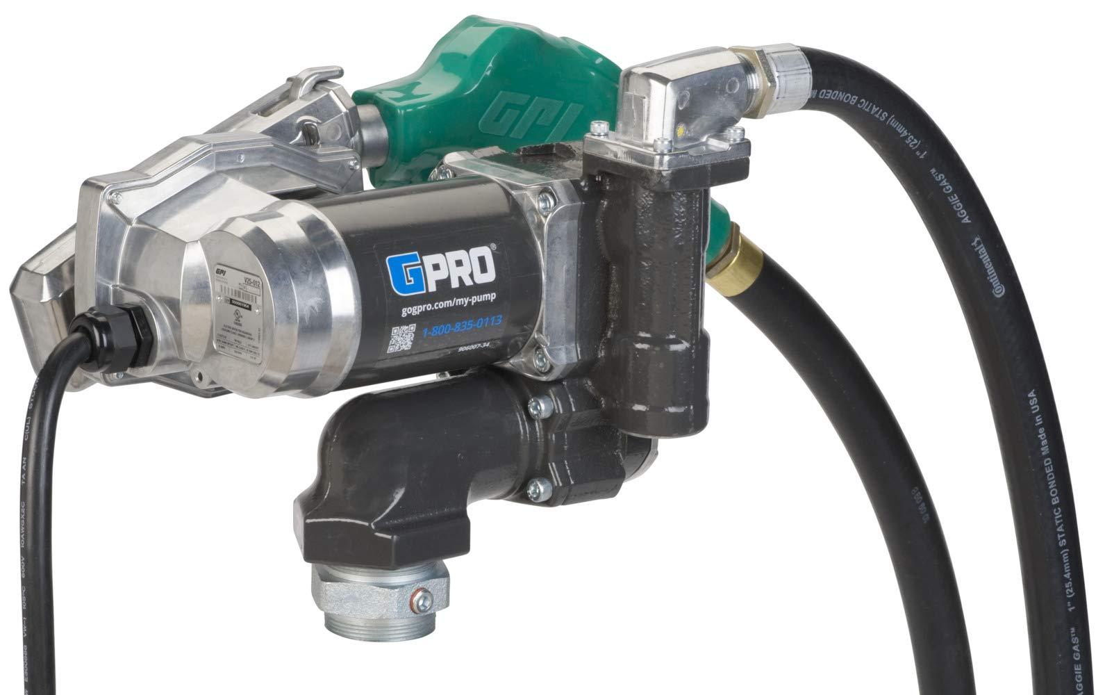 GPI 170000-03 V25 Fuel Transfer Pump, Auto Nozzle, 12 Volt, 25 GPM - High quality product image showing GPI 170000-03 V25 Fuel Transfer Pump, Auto Nozzle, 12 Volt, 25 GPM details and features