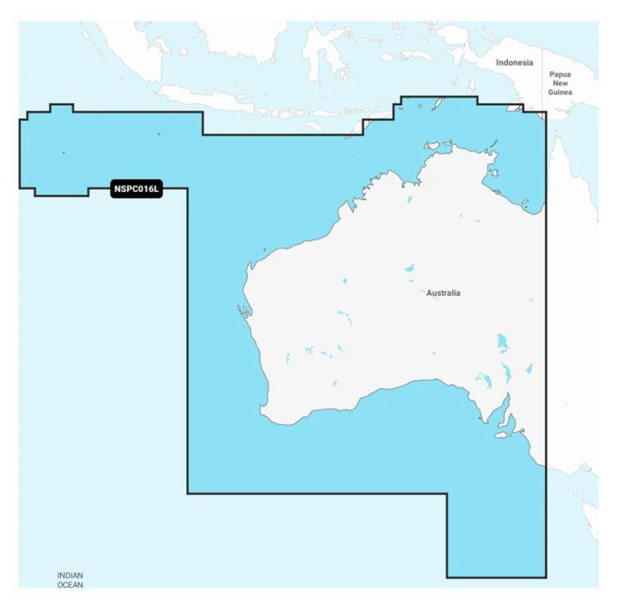 GARMIN 010-C1483-20 GARMIN NAVIONICS+ AUSTRALIA WEST &, Compatible With Garmin GPS Navigation Systems/ Chart Plotters; Detailed Coverage Of Australia West And Central; Region Code: NSPC016L; On SD/Micro-SD Card; One-Year Subscription - The Twister Group Tools product