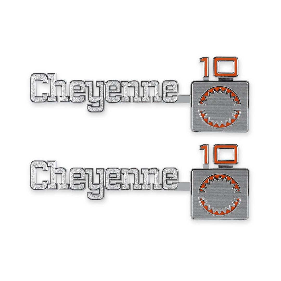 HOLLEY 04-539 Brothers Trucks Fender Emblems - Cheyenne 10 - The Twister Group Tools product
