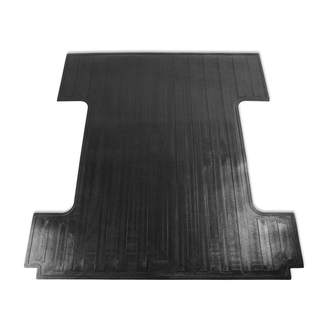 HOLLEY 06-6772BM 1967-1972 C10 SHORT BED RUBBER MAT, Direct Fit; With Raised Edges; Black; Rubber - High quality product image showing HOLLEY 06-6772BM 1967-1972 C10 SHORT BED RUBBER MAT, Direct Fit; With Raised Edges; Black; Rubber details and features