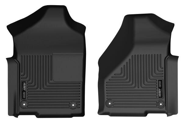 HUSKY LINERS 13781 Weatherbeater | Fits 2019-2023 Ram 2500, 3500 Standard Cab w/Vinyl Floor, Front Liners, Black, 2 pc. - The Twister Group product