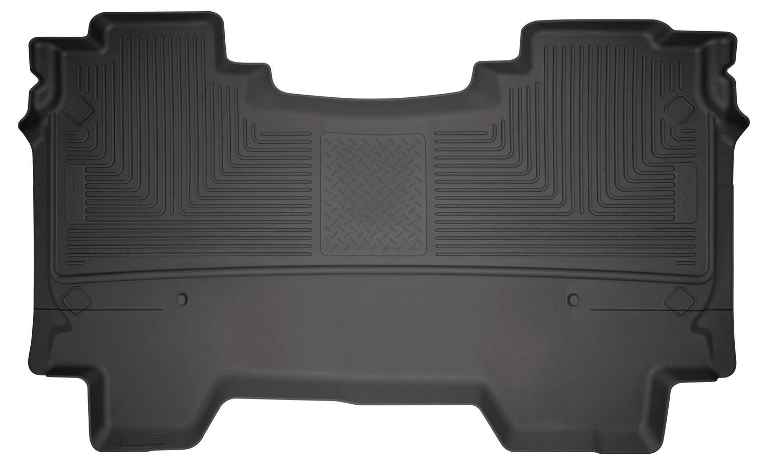 HUSKY LINERS 14751 Weatherbeater Floor Mats | Fits 2019 - 2024 Dodge Ram 1500 Crew Cab w/out factory storage box | 2nd Row, 1-pc Black - High quality product image showing HUSKY LINERS 14751 Weatherbeater Floor Mats | Fits 2019 - 2024 Dodge Ram 1500 Crew Cab w/out factory storage box | 2nd Row, 1-pc Black details and features