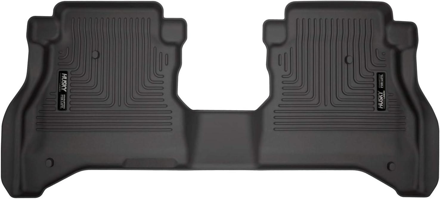HUSKY LINERS 14881 Weatherbeater Floor Mats | Fits 2020 - 2024 Jeep Gladiator | 2nd Row, 1-pc Black - High quality product image showing HUSKY LINERS 14881 Weatherbeater Floor Mats | Fits 2020 - 2024 Jeep Gladiator | 2nd Row, 1-pc Black details and features