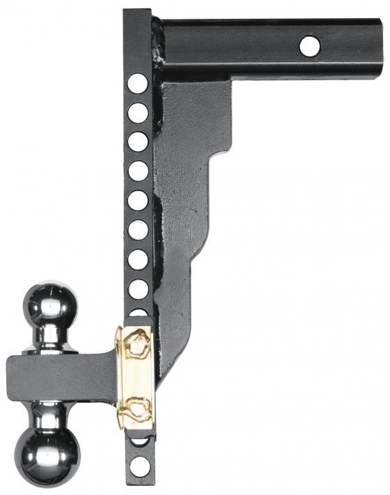 HUSKY LINERS 17206 ADJUSTABLE BALL MOUNT, Class II; For 2 Inch Receivers; 7500 Pound Gross Trailer Weight/ 750 Pound Tongue Weight; Adjustable 14 Inch Drop; With 2 Inch And 2-5/16 Inch Ball; Powder Coated Black Steel - The Twister Group Tools product