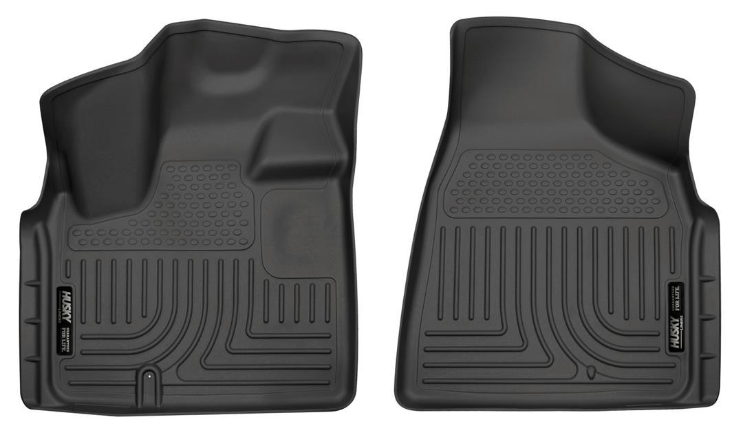 HUSKY LINERS 18091 Weatherbeater | Fits 2008 - 2016 Chrysler Town & Country Stow & Swivel - N - Go, 2008 - 2020 Dodge Grand Caravan Stow & Swivel - N - Go, Front Floor Liners - Black, 2 pc. - High quality product image showing HUSKY LINERS 18091 Weatherbeater | Fits 2008 - 2016 Chrysler Town & Country Stow & Swivel - N - Go, 2008 - 2020 Dodge Grand Caravan Stow & Swivel - N - Go, Front Floor Liners - Black, 2 pc. details and features