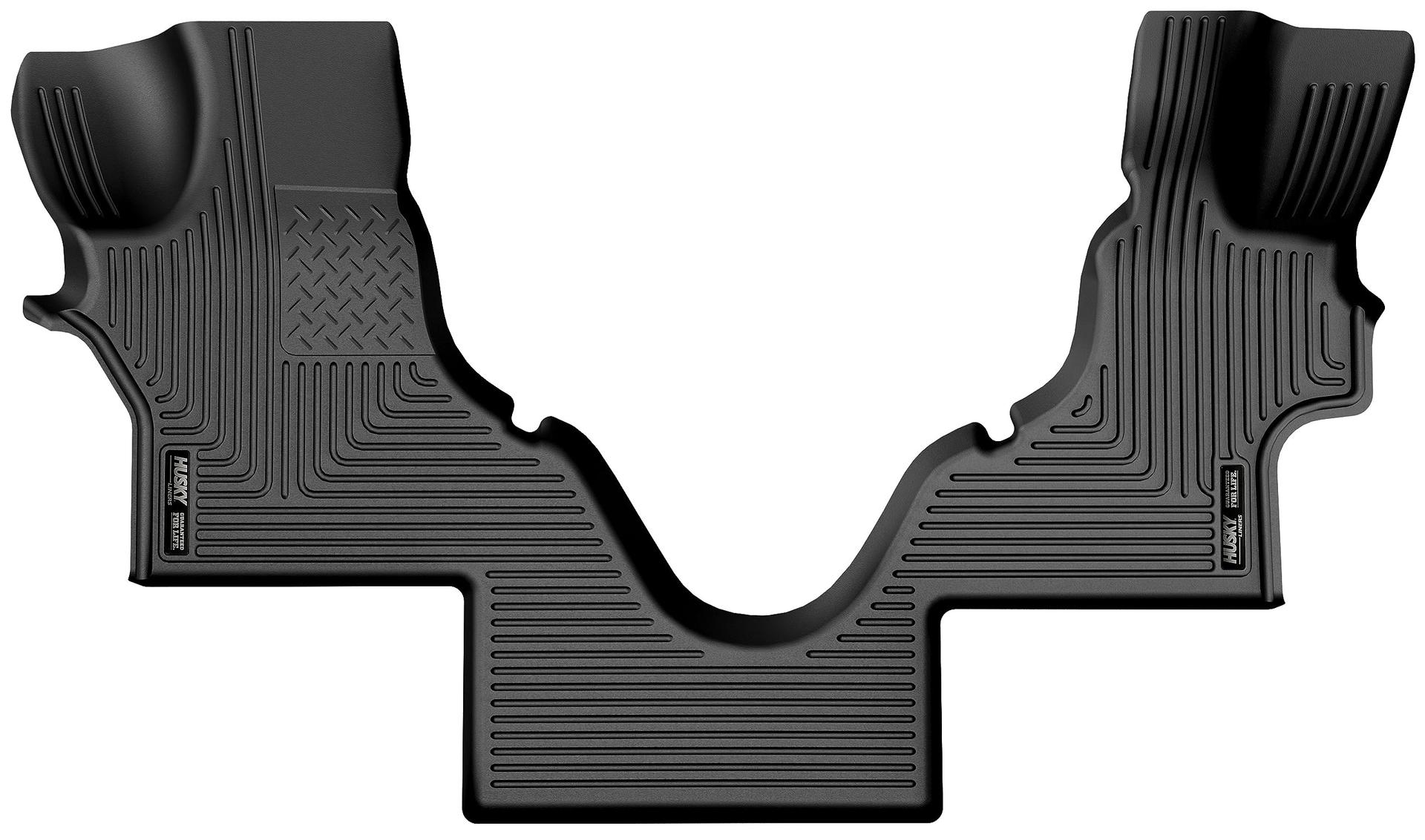 HUSKY LINERS 18791 Floor Liner; WeatherBeater; Molded Fit; Raised Ridge; Black; TPO (Thermoplastic Olefin); 1 Piece - High quality product image showing HUSKY LINERS 18791 Floor Liner; WeatherBeater; Molded Fit; Raised Ridge; Black; TPO (Thermoplastic Olefin); 1 Piece details and features