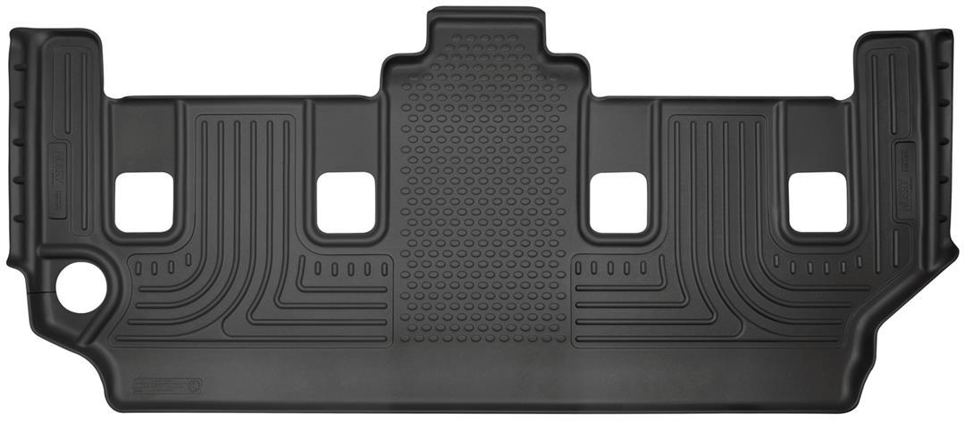 HUSKY LINERS 19091 Weatherbeater | Fits 2008 - 2016 Chrysler Town & Country Stow - N - Go, 2008 - 2020 Dodge Grand Caravan Stow - N - Go | Third Row Liner, Black - The Twister Group Tools product