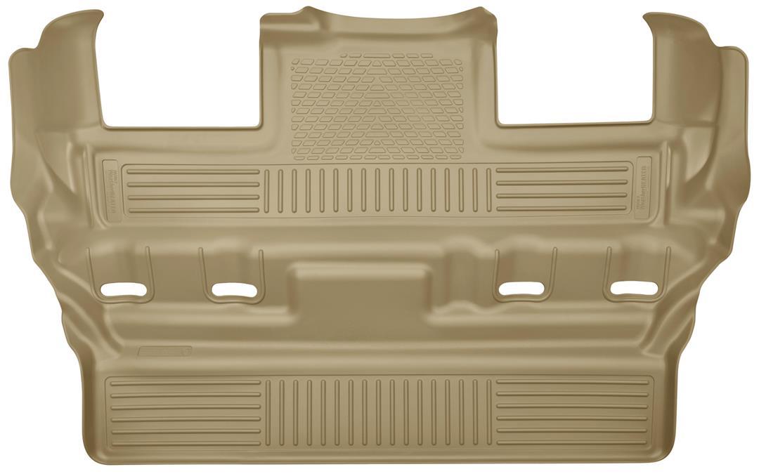 HUSKY LINERS 19303 Weatherbeater | Fits 2015 - 2020 Cadillac Escalade,2015 - 2020 Chevrolet Tahoes, 2015 - 2020 GMC Yukon (w/2nd Row Bucket Seats) | Third Row Liner, Tan - The Twister Group Tools product