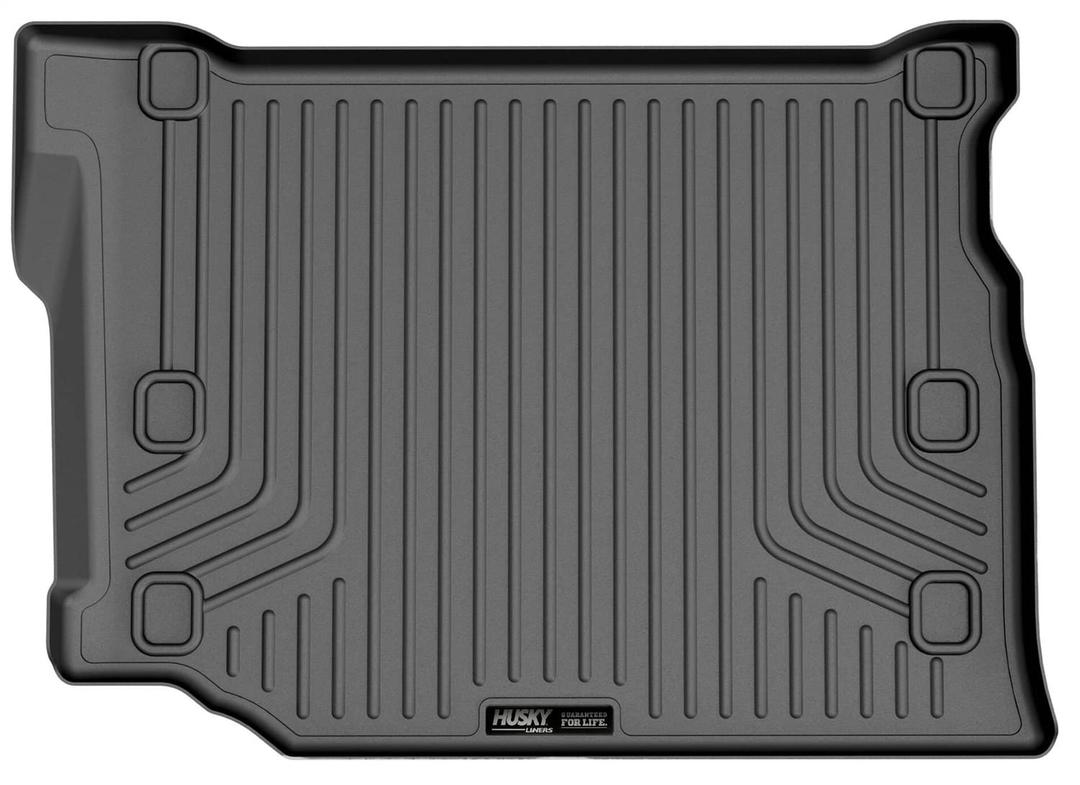 HUSKY LINERS 20761 Weatherbeater Cargo Liner | Fits 2021 - 2024 Jeep Wrangler 4-Door (Includes 4XE Models) | Cargo, 1-pc Black - The Twister Group Tools product