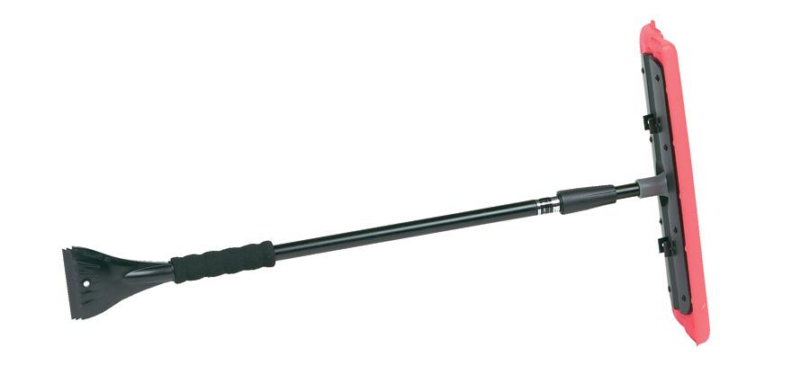 HOPKINS 18833 SubZero 51 INCH Heavy Duty Telescopic Arctic Plow Snowbroom with Ice Scraper - High quality product image showing HOPKINS 18833 SubZero 51 INCH Heavy Duty Telescopic Arctic Plow Snowbroom with Ice Scraper details and features