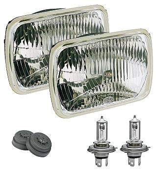 HELLA 003427861 LAMP OFF ROAD H4 200MM, Replaces Sealed Beam Head Light; 7 X 6 Inch Rectangular; Standard Lens; H4 Bulb; Without Turn Signal; Features Improved Optics Without Increased Glare; Single