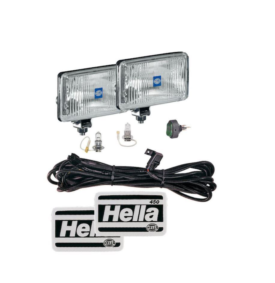 HELLA 005860691 LAMP KIT 450 DRV H3 12V ECE/SAE, Halogen Bulb; Square; Driving Beam - The Twister Group product