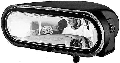 HELLA 008284001 LMP FF75 FG SNGL, Halogen Bulb; H7 Bulb; 64 x 156 Millimeter Rectangular; 55 Watt; Fog Beam; Crystal Clear Glass Lens; Black PVC Plastic Housing; Bolted Mount; With Wiring Harness/ Mounting Hardware - The Twister Group Tools product