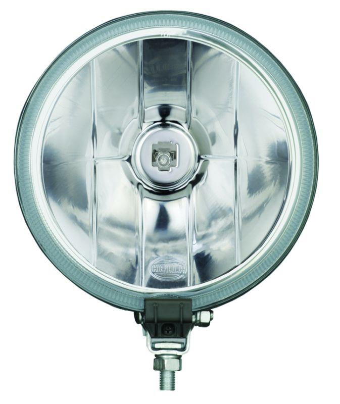 HELLA 010032001 LAMP 700FF DRV H3, Halogen Bulb; H3 Halogen Clear Bulb; 7.3 Inch Round; 55 Watt; Driving Beam; Clear Lens; Black Housing; Universal Stud Mount With Pivoting Bracket Single Light/ 1 H3 Halogen Bulb/ Mounting Instructions - The Twister Group Tools product