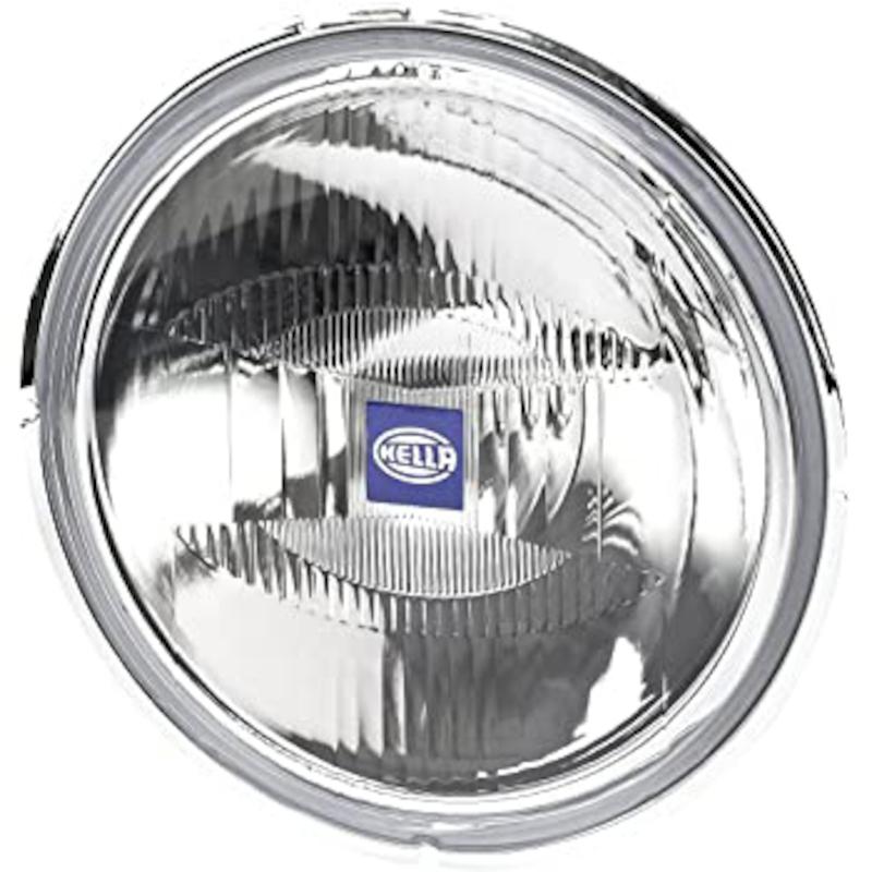 HELLA 148131011 LENS REFLEC 4000 DRIV CTY, Halogen Bulb; 7 Inch Round; Driving And Position Beam; Clear Lens; Chrome Plated Housing; Universal Stud Mount; Single - High quality product image showing HELLA 148131011 LENS REFLEC 4000 DRIV CTY, Halogen Bulb; 7 Inch Round; Driving And Position Beam; Clear Lens; Chrome Plated Housing; Universal Stud Mount; Single details and features