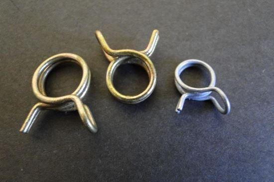 HELIX RACING 111-1600 WIRE HOSE CLAMPS 5/16OD 150PK, 5/16 Inch Clamping Range; Double Wire Style; Zinc Plated Steel; Pack Of 150 - The Twister Group Tools product