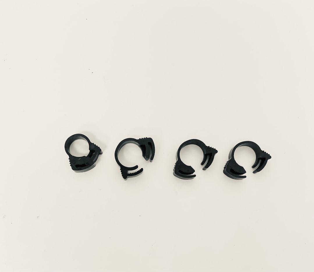 HELIX RACING 111-2222 100PK NYLON RATCHET CLAMPS 11/32, 0.34 Inch To 0.4 Inch Clamping Range; Ratchet Style; Black Nylon; Pack Of 100 - The Twister Group Tools product