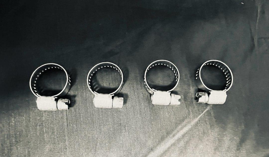 HELIX RACING 114-6405 ALL STAINLESS WORM DRIVE 7-17MM 4P, 0.27 Inch To 0.66 Inch Clamping Range; Worm Gear Style; Stainless Steel; Pack Of 4 - High quality product image showing HELIX RACING 114-6405 ALL STAINLESS WORM DRIVE 7-17MM 4P, 0.27 Inch To 0.66 Inch Clamping Range; Worm Gear Style; Stainless Steel; Pack Of 4 details and features