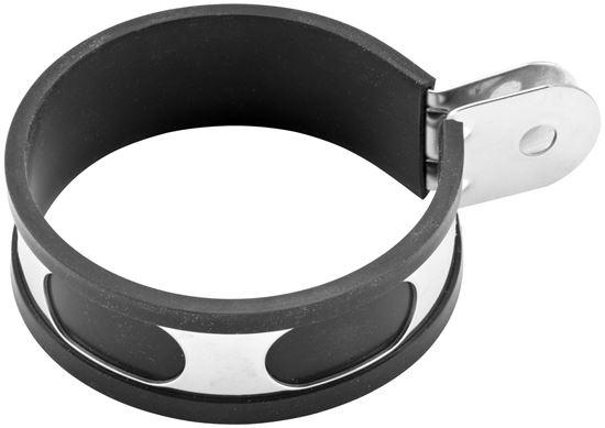 HELIX RACING 210-2706 UNIVERSAL MUFFLER CLAMP ROUND 3.5, 3-1/2 Inch Diameter; Band Clamp; Round Shape; Stainless Steel; Single; With High Temp Silicone Insulator - High quality product image showing HELIX RACING 210-2706 UNIVERSAL MUFFLER CLAMP ROUND 3.5, 3-1/2 Inch Diameter; Band Clamp; Round Shape; Stainless Steel; Single; With High Temp Silicone Insulator details and features