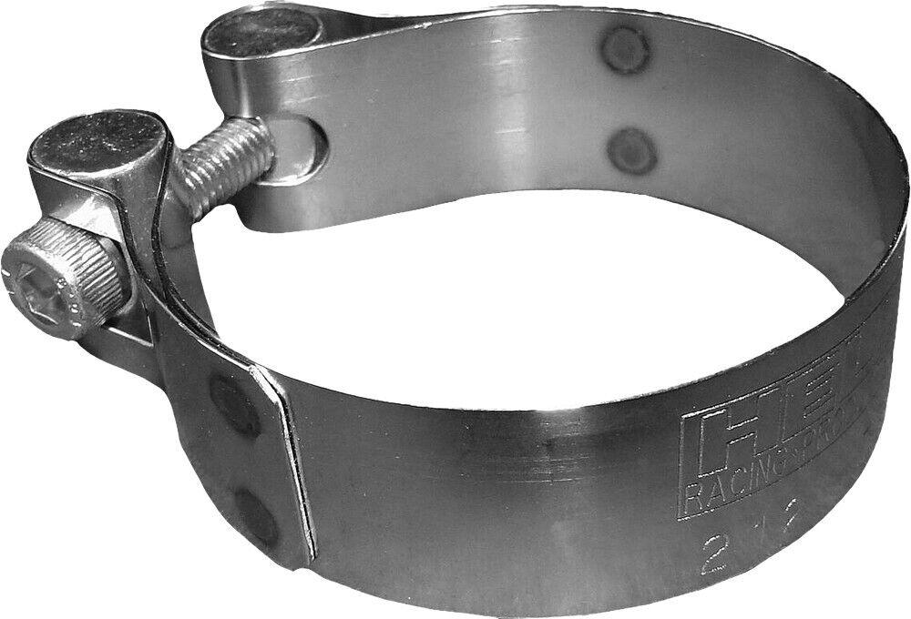 HELIX RACING 212-2774 STAINLESS STEEL MUFFLER CLAMP 2.63, 2.63 To 2.81 Inch Diameter; Band Clamp; Stainless Steel; Single; With Hex Key Socket Bolt - The Twister Group Tools product