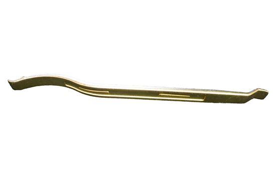 HELIX RACING 041-4325 PROFESSIONAL TIRE IRON 350MM, Tire Iron; Tapered And Curved Ends; 13-1/2 Inch Length; Drop Forged Zinc Plated; With Rim Stop At One End; Single