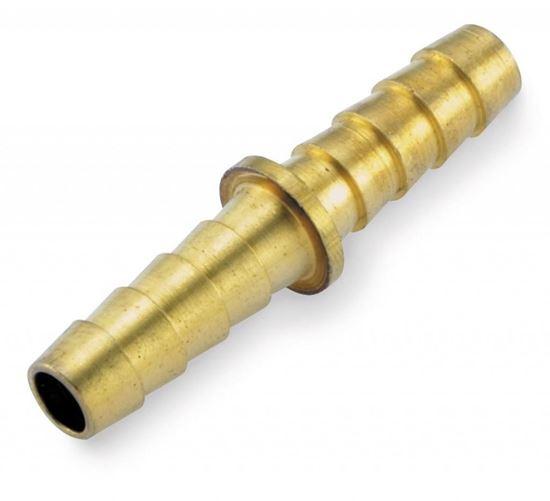 HELIX RACING 052-0430 BRASS BARB/BARB SPLICER 1/2, 1/2 Inch Hose Barb; Straight; Without O-Ring; Without Jam Nut; Brass; Single