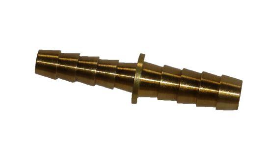 HELIX RACING 053-3492 BRASS BARB REDUCER 3/8-5/16, 3/8 To 5/16 Inch Reducer Hose Barb; Straight; Without O-Ring; Without Jam Nut; Brass; Single