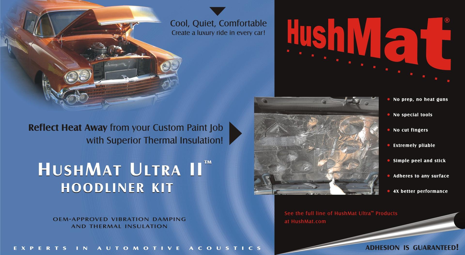 HUSHMAT 50100 Ultra Hood Liner with Dampening Sheet - 6 Piece - High quality product image showing HUSHMAT 50100 Ultra Hood Liner with Dampening Sheet - 6 Piece details and features