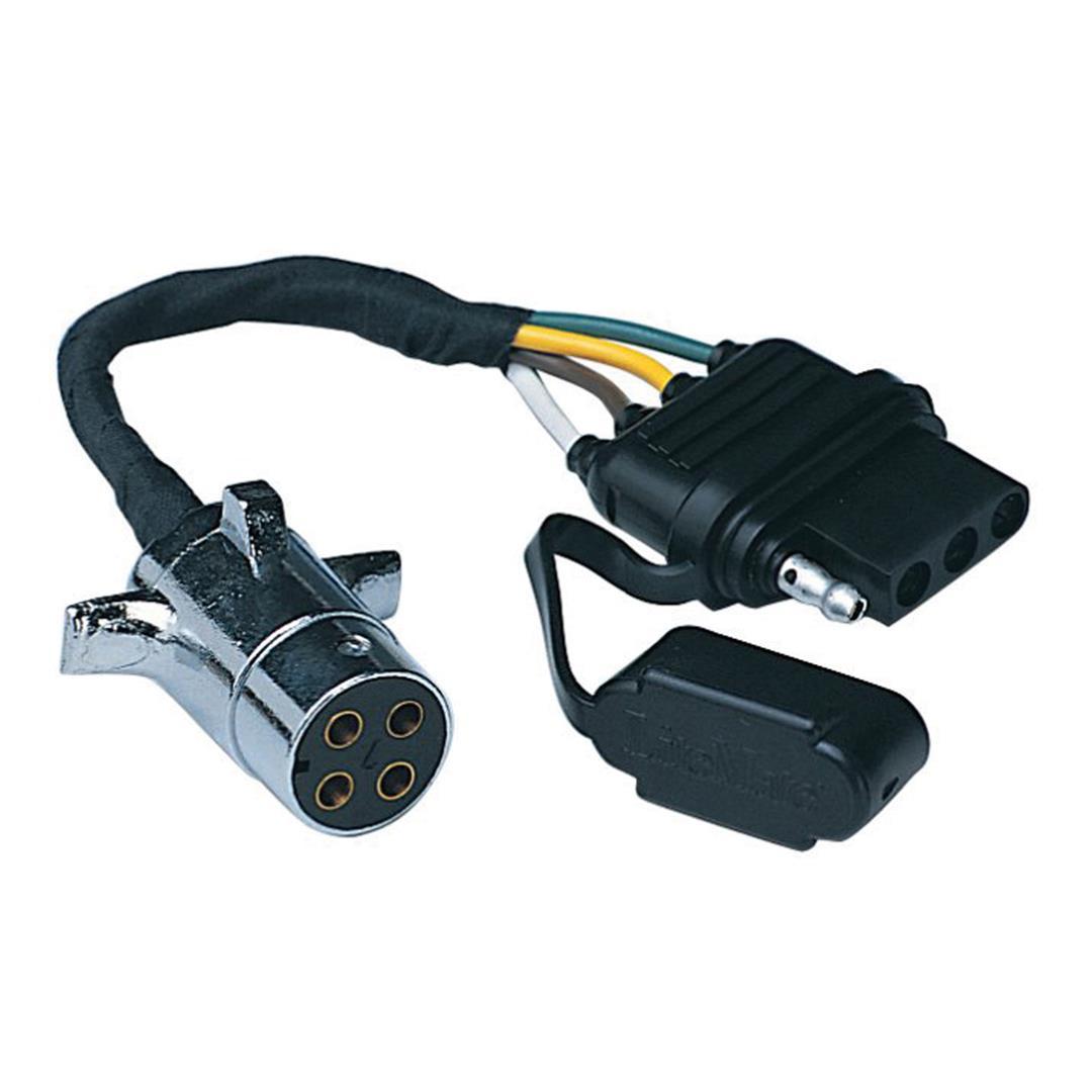 HUSKY TOWING 13173 4-Way Round to 4-Way Flat Adapter - High quality product image showing HUSKY TOWING 13173 4-Way Round to 4-Way Flat Adapter details and features