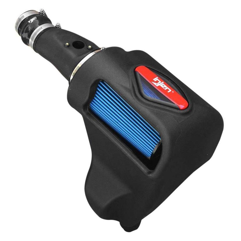 INJEN EVO1500 Cold Air Intake; Evolution Series; Black Polyethylene Tube; Supernano-Web Blue Filter; With Air Box