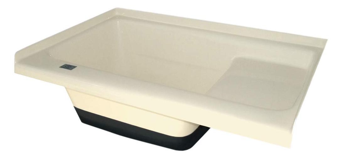 ICON 00473 Sit-in Step Tub with Left Hand Drain TU500LH - Colonial White - The Twister Group product