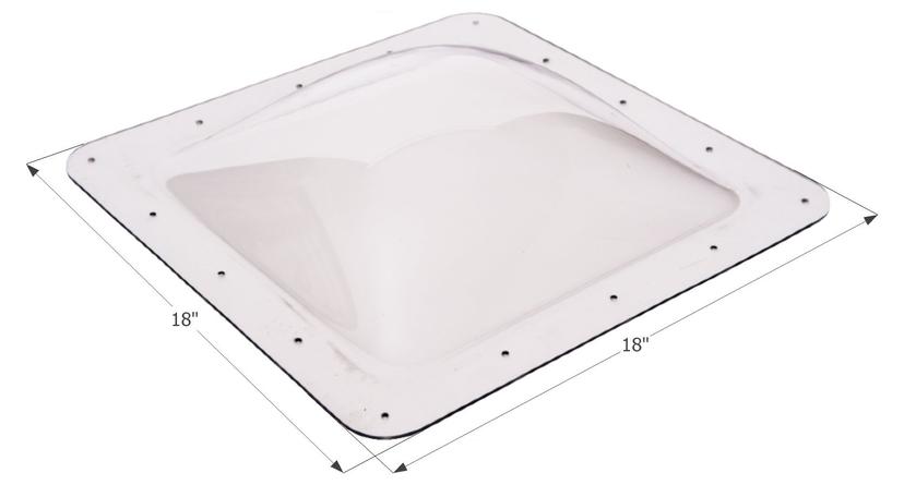 ICON 01818 0RV Skylight SL1414-14 INCH x 14 INCH x 4 INCH, Clear