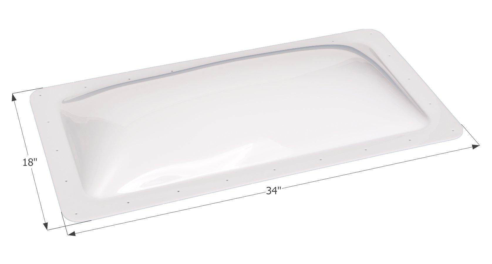 ICON 01849 0RV Skylight SL1430-30 INCH x 14 INCH x 4 INCH, White - High quality product image showing ICON 01849 0RV Skylight SL1430-30 INCH x 14 INCH x 4 INCH, White details and features