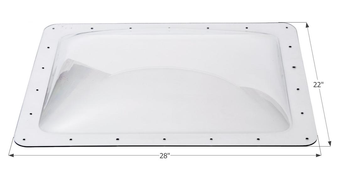 ICON 01852 0RV Skylight SL1824-24 INCH x 18 INCH x 4 INCH, Clear - The Twister Group Tools product