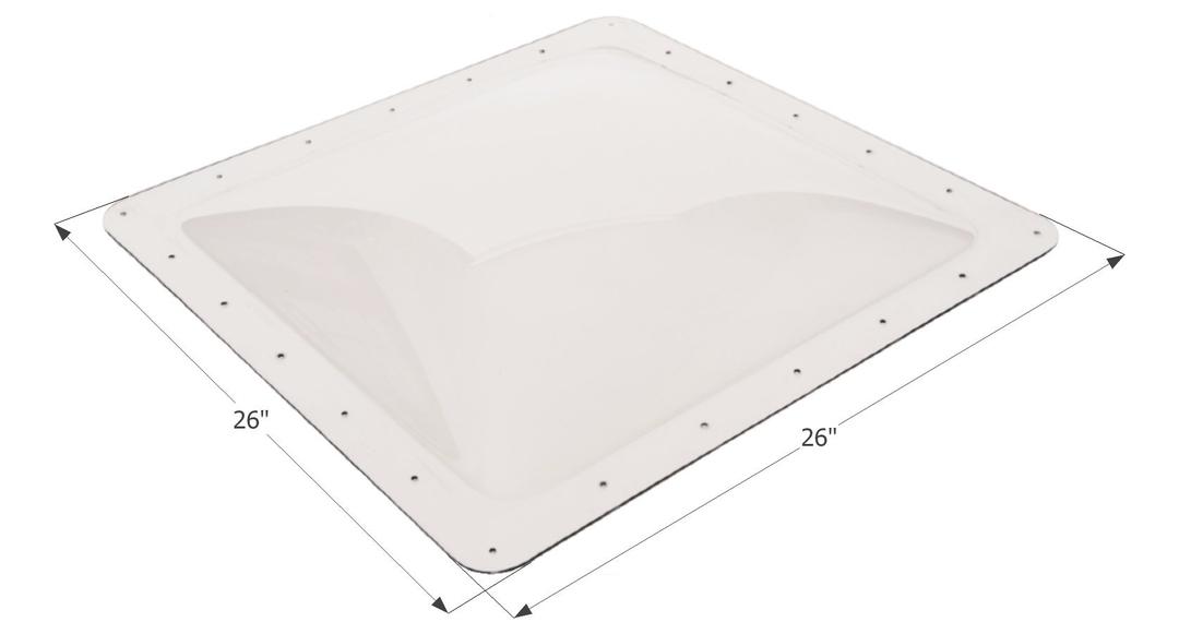ICON 01856 0RV Skylight SL2222-22 INCH x 22 INCH x 4 INCH, Clear - The Twister Group Tools product