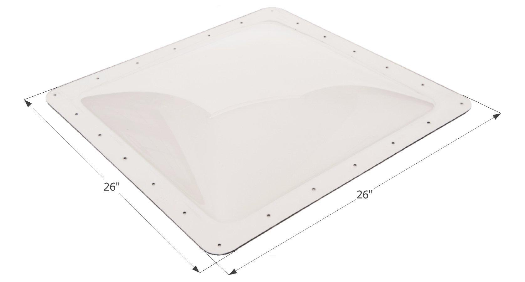 ICON 01856 0RV Skylight SL2222-22 INCH x 22 INCH x 4 INCH, Clear - High quality product image showing ICON 01856 0RV Skylight SL2222-22 INCH x 22 INCH x 4 INCH, Clear details and features