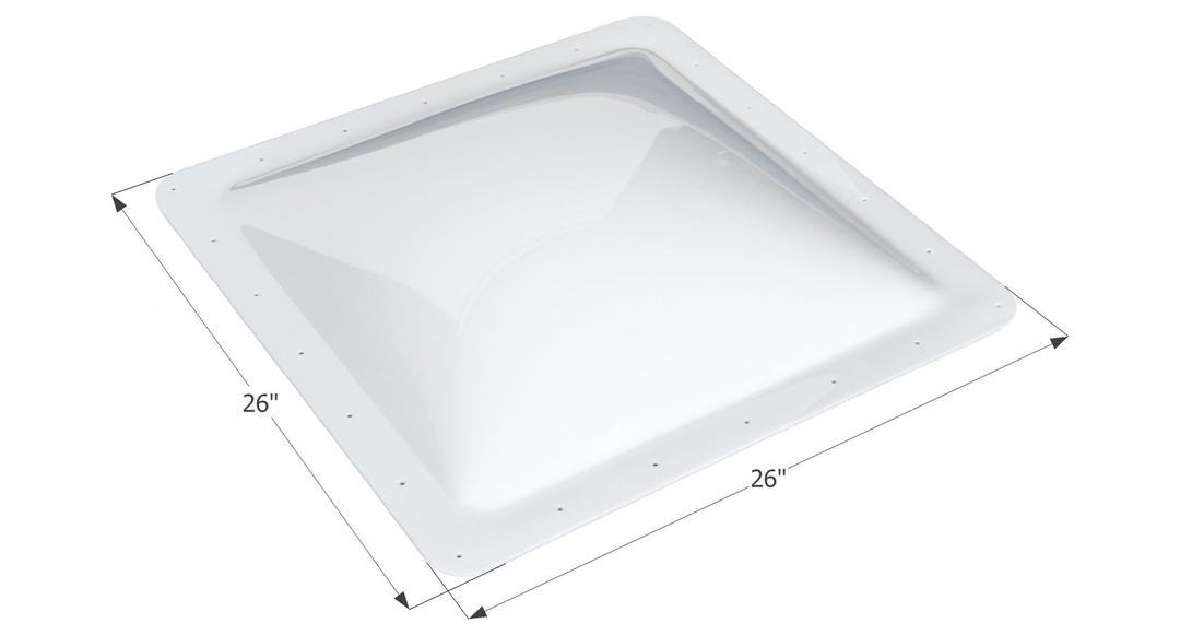 ICON 01857 0RV Skylight SL2222-22 INCH x 22 INCH x 4 INCH, White - The Twister Group Tools product