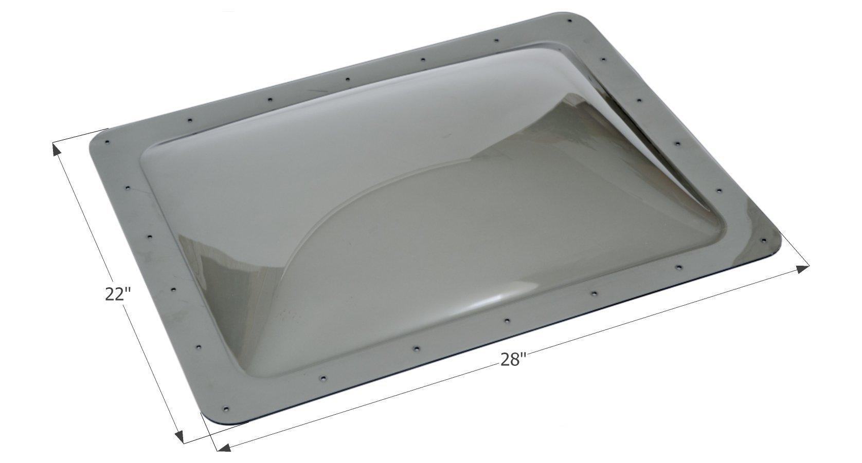 ICON 12119 Single Pane Exterior Skylight SL1824S - Smoke, 24 INCH x 18 INCH - High quality product image showing ICON 12119 Single Pane Exterior Skylight SL1824S - Smoke, 24 INCH x 18 INCH details and features