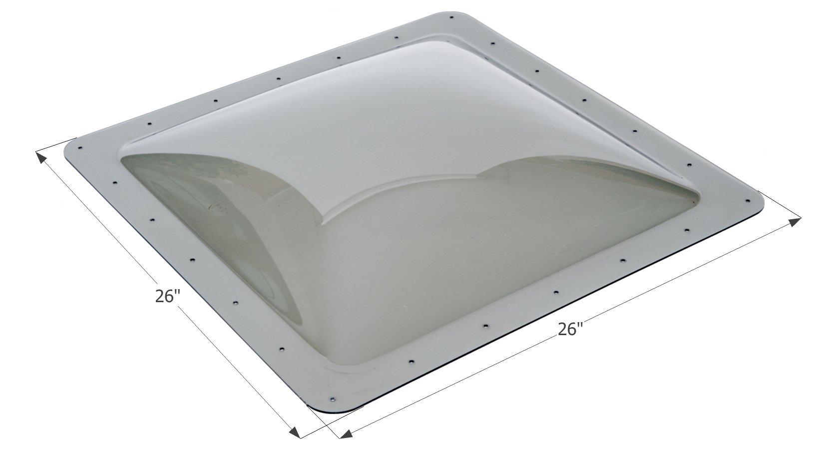 ICON 12121 RV Skylight SL2222-22 INCH x 22 INCH x 4 INCH, Smoke - High quality product image showing ICON 12121 RV Skylight SL2222-22 INCH x 22 INCH x 4 INCH, Smoke details and features