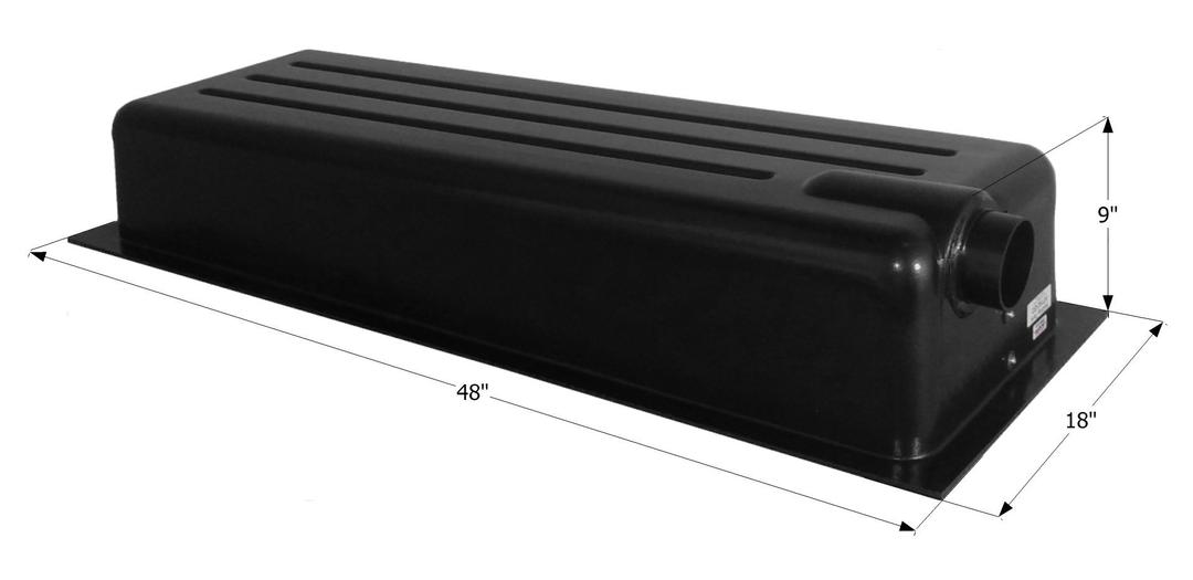 ICON 12377 Holding Tank Right End Drain HT162ED, w/ 3 in Spigot & 4 Level Sensors - The Twister Group Tools product