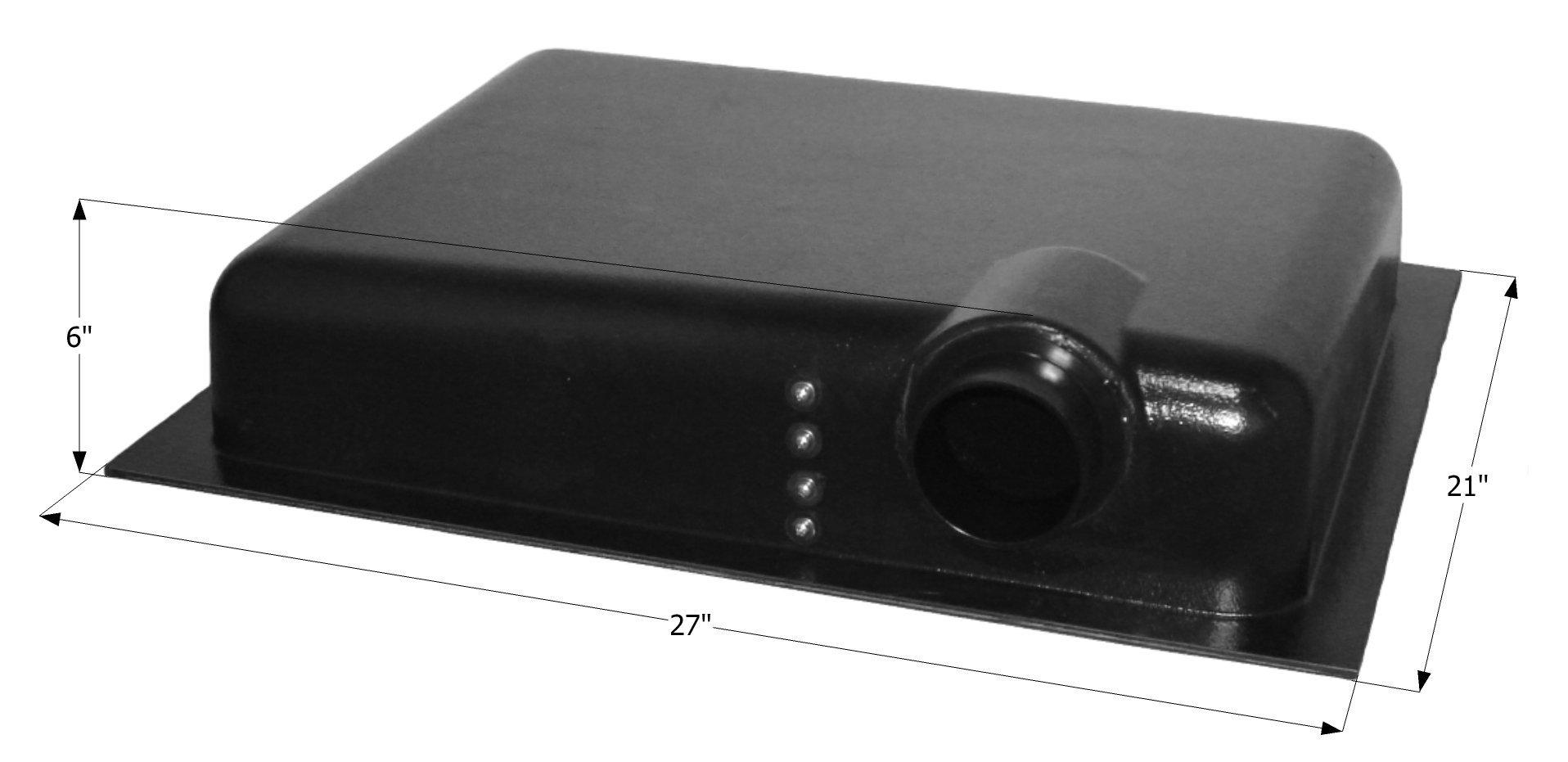 ICON 12414 Holding Tank Side Drain HT106SD, w/ 3 in Spigot & 4 Level Sensors - High quality product image showing ICON 12414 Holding Tank Side Drain HT106SD, w/ 3 in Spigot & 4 Level Sensors details and features