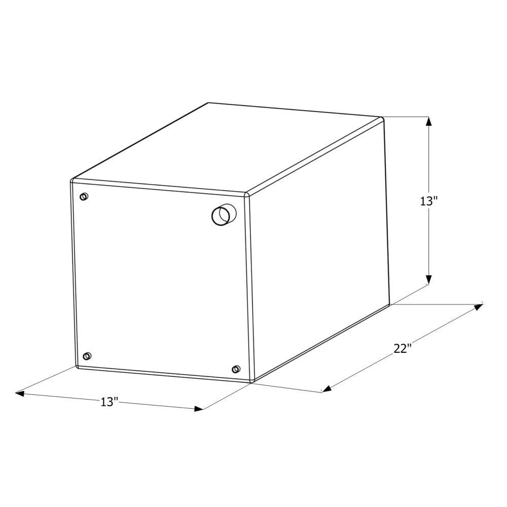 ICON 12459 Fresh Water Tank, WT2459, 22x13x13, 15 Gal., Tank Only - The Twister Group Tools product